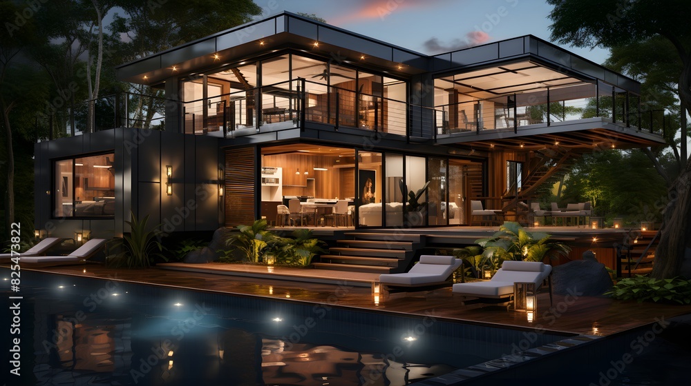 Luxury container home designed to 2024 International Residential Codes and Honolulu Land Use Ordinances and Housing Codes with electrical, structural, mechanical and architectural details and componen Luxury container home designed to 2024 International Residential Codes and Honolulu Land Use Ordinances and Housing Codes with electrical, structural, mechanical and architectural details and componen