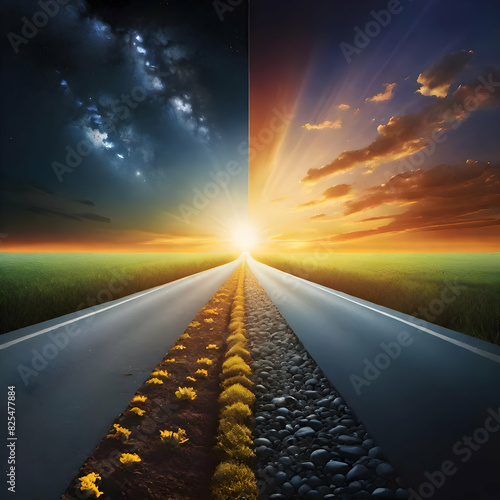 transition from day to night