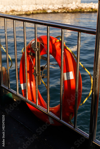 Life preserver on ferry photo