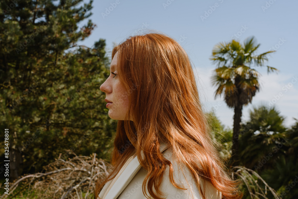 Portrait of redhead 15 years-old girl with freckles Portrait of redhead 15 years-old girl with freckles