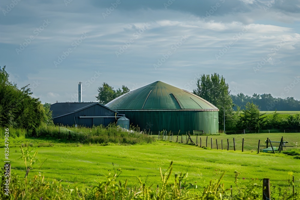 Sustainable Biogas Facility Powering a Greener Future in the Countryside