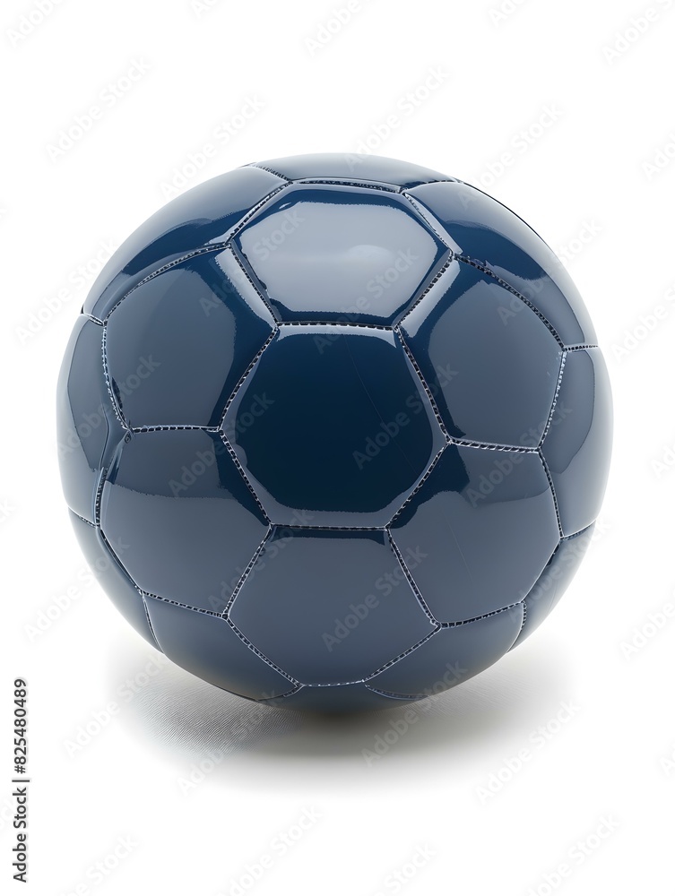 Fototapeta premium Isolated blue Soccer Ball on a white Background