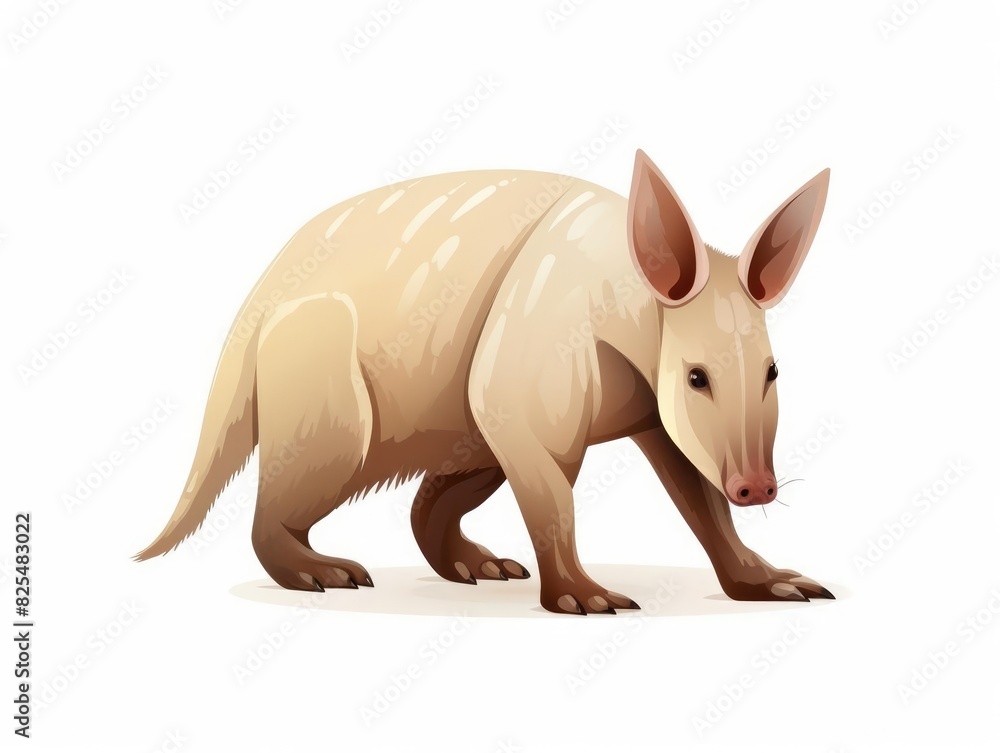 Naklejka premium Aardvark illustration isolated on white background