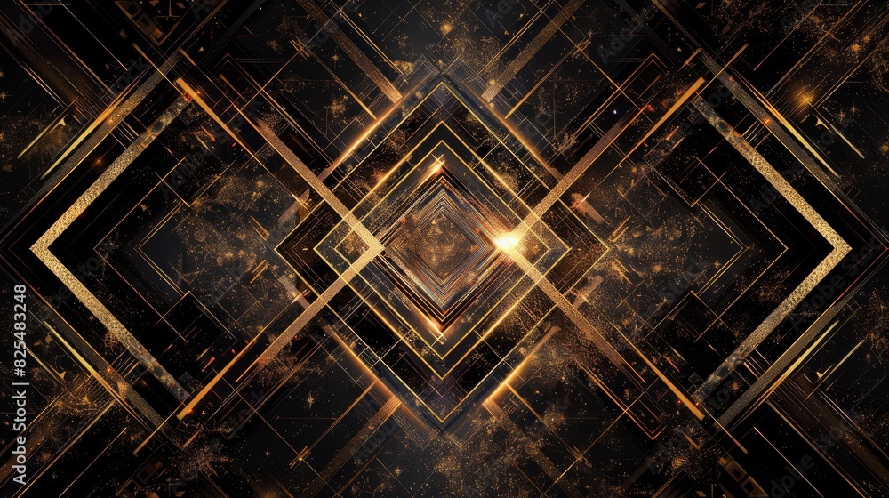 High-quality luxury abstract background with glitter arranged in geometric designs High-quality luxury abstract background with glitter arranged in geometric designs