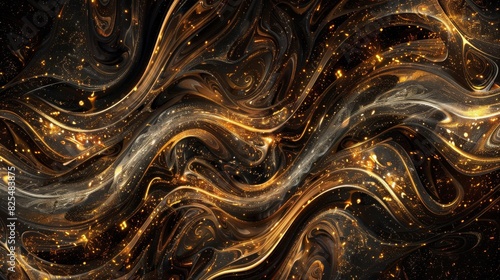 High-quality luxury abstract background with fluid intricate