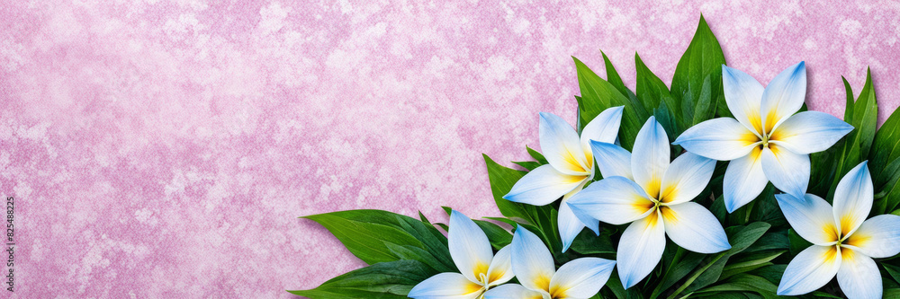 Fototapeta premium A flower of blue flame. A banner with a place for the text.