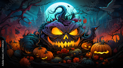 Halloween background in vivid colors © Spectrum