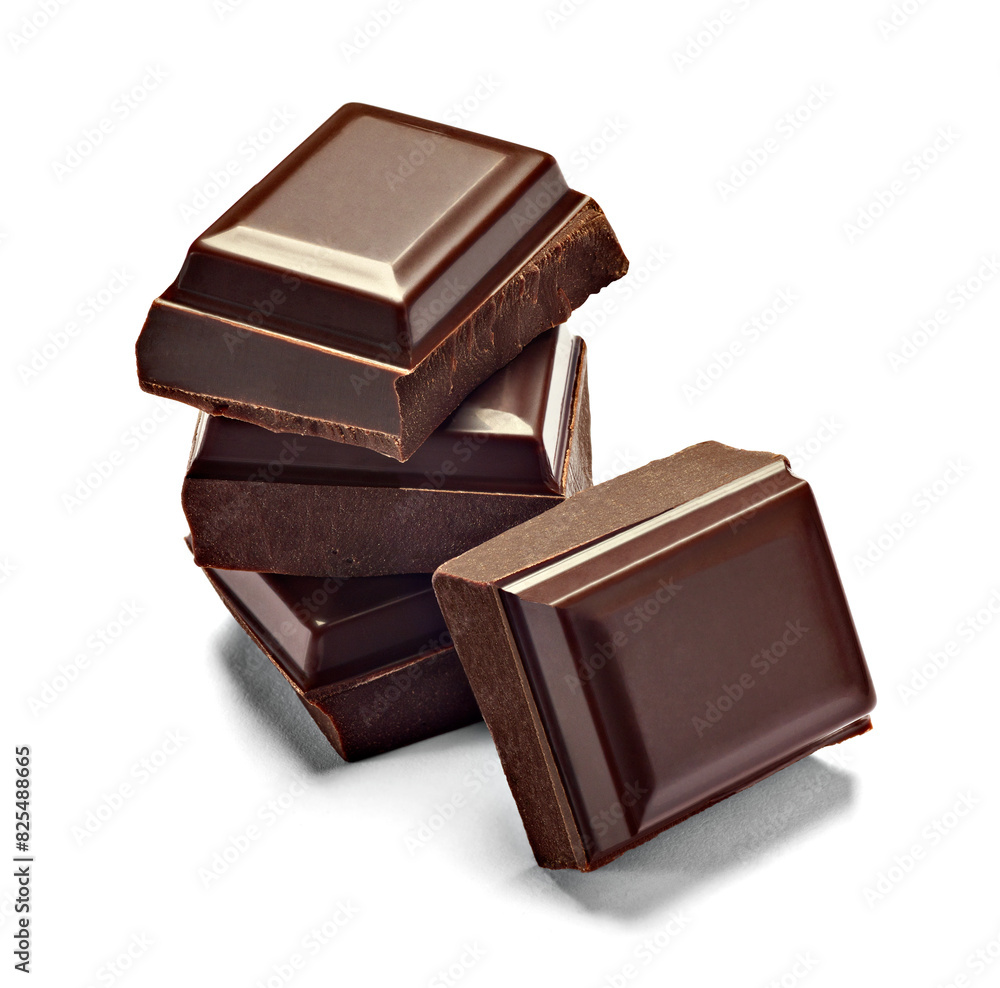 Fototapeta premium chocolate piece sweet food dessert
