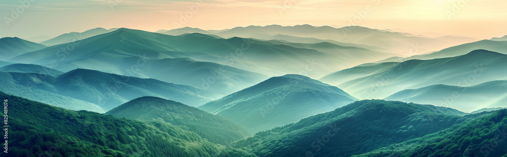 Fototapeta premium panorama of mountains