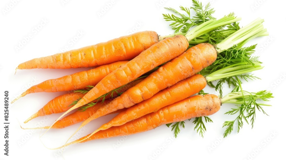 Carrots on White Background. Abundance of Fresh Organic Carrots in Studio Shot Carrots on White Background. Abundance of Fresh Organic Carrots in Studio Shot