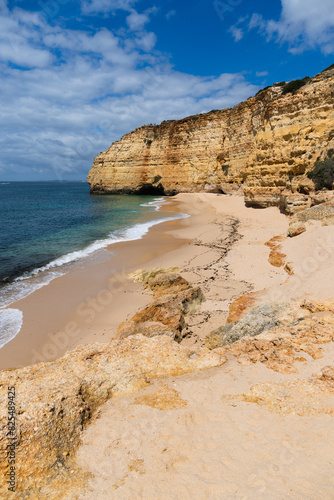 Praia Vale de Centeanes beach  Carvoeiro  Algarve  Portugal. Sunny day