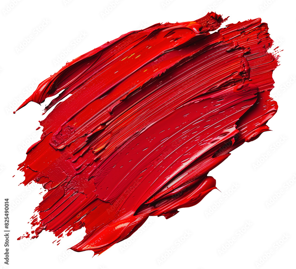 Red paintbrush stroke, cut out - stock png. Red paintbrush stroke, cut out - stock png.