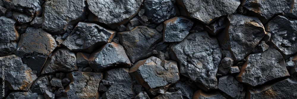 Volcanic Rock. Abstract Three-Dimensional Art in Cool Dark Basalt Background Volcanic Rock. Abstract Three-Dimensional Art in Cool Dark Basalt Background