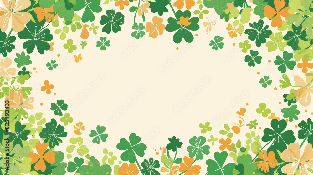 Minimal blank template card for St Patricks Day Minimal blank template card for St Patricks Day