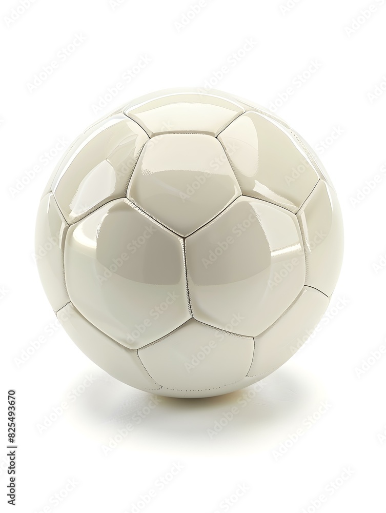 Isolated white Soccer Ball on a white Background Isolated white Soccer Ball on a white Background
