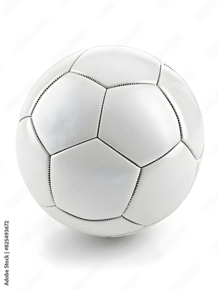 Fototapeta premium Isolated white Soccer Ball on a white Background