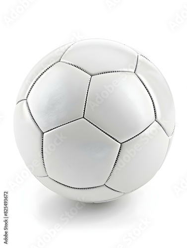Isolated white Soccer Ball on a white Background