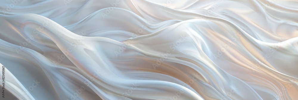 Obraz premium Cloth Wind. Abstract Three-Dimensional Art of Beautiful Bright Colors in Design Background