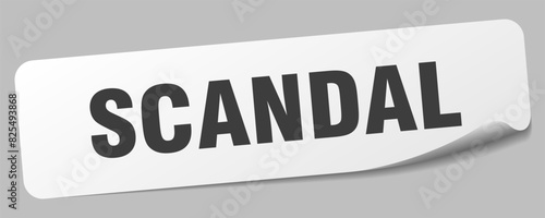 scandal sticker. scandal label