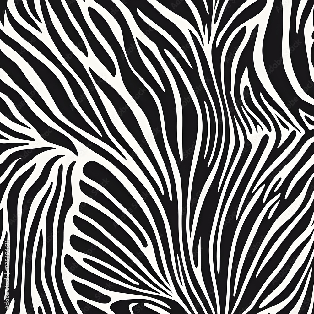 Obraz premium trendy zebra skin seamless pattern