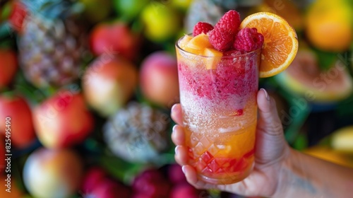 Person Holding Cup Filled With Fruit