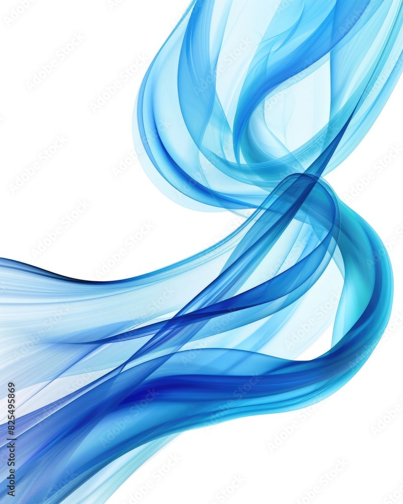 Blue Blend Background. Abstract Creative Smooth Lines Waves in White Background Blue Blend Background. Abstract Creative Smooth Lines Waves in White Background