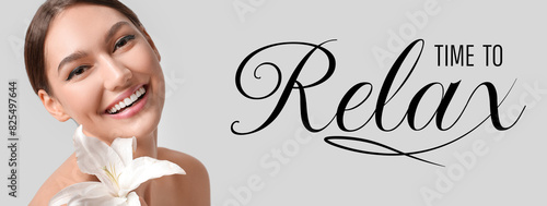 Beautiful young woman with ...