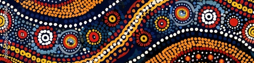 Tribal pattern of australian aboriginal