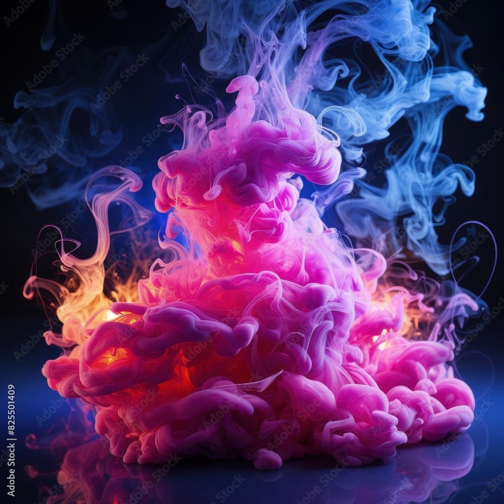 cloudy smoke, like candle, smell, wider upwards, blue purple and pink colors, on dark purple background, not going out of screen cloudy smoke, like candle, smell, wider upwards, blue purple and pink colors, on dark purple background, not going out of screen