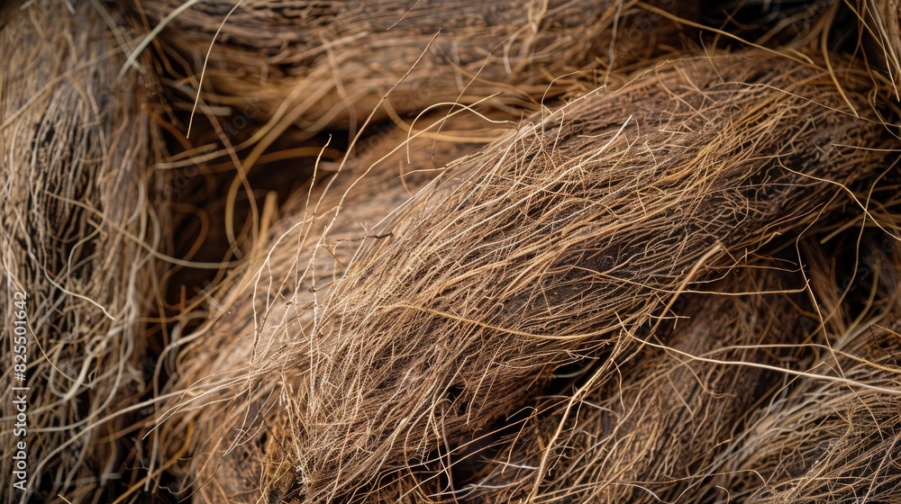 Fibrous Coconut Husk Texture, Natural Brown Pattern, Organic Material Close-Up for Background or Eco-Friendly Design Fibrous Coconut Husk Texture, Natural Brown Pattern, Organic Material Close-Up for Background or Eco-Friendly Design