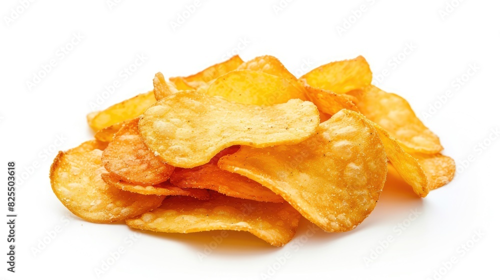 Chips isolated on a white background Chips isolated on a white background