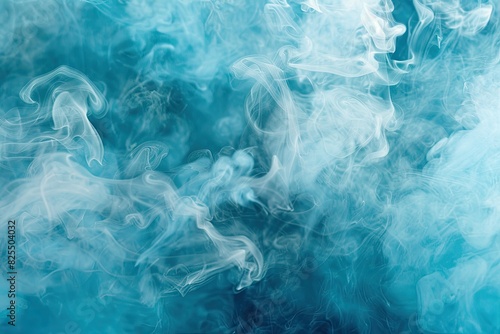Blue white smoke background. Abstract smoke wallpaper.
