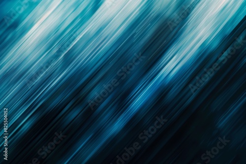 Abstract background with lines of light and dark blue colors, blurred effect, grainy texture Generative AI