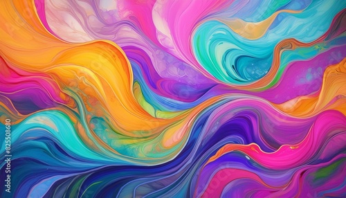 Vibrant Color, Abstract luxury marble textured background fluid acrylic © Arfin Studio