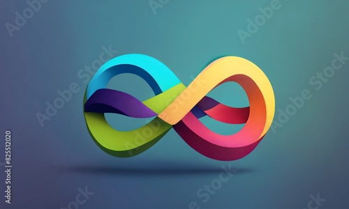 abstract colorful background containing symbol infinty photo