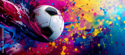 Vibrant Celebration of Euro 2024 Dynamic Artistic Representation of Football Energy and Spirit for the European Championship EM 2024 Wallpaper Digital Art Poster Brainstorming Map Magazine Background