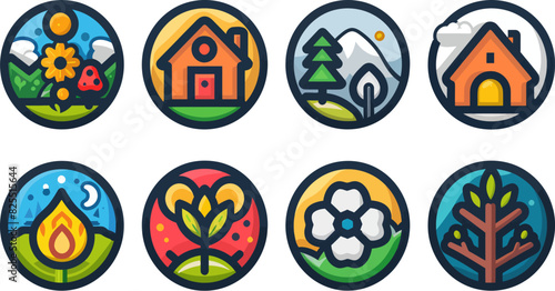 Sleek Collection of Thematic Linear Icons for Web Use, Representing Environmental and Technological Concepts
