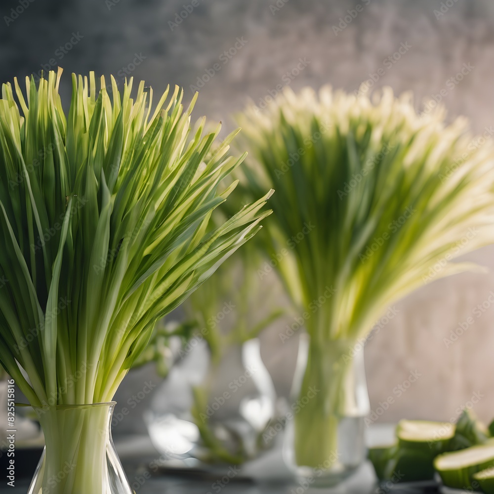 Obraz premium leeks in a bowl