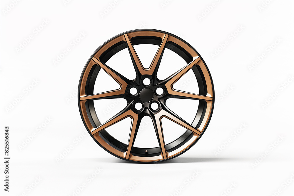 Obraz premium Wheel on White Background