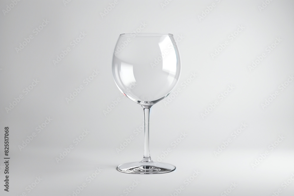 A Glass of Wine on White Background A Glass of Wine on White Background