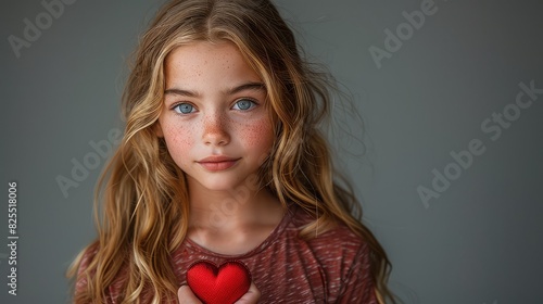 Young Girl Proudly Displays Heart Patch After Blood Donation: A Vibrant Symbol of Altruism and Compassion