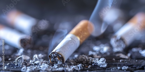 World No Tobacco Day on th June promotes anti-smoking awareness and a smoke-free lifestyle. Concept Health Awareness, Quit Smoking, Tobacco-Free Life