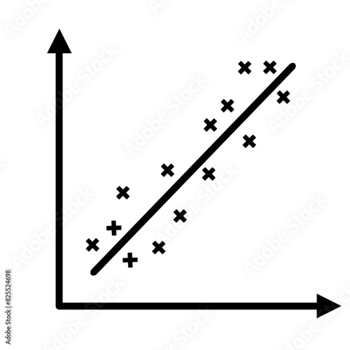 Correlation icon vector illustration 