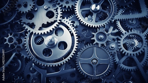 Wallpaper Mural Macro photography of mechanical gears in a watch.
Concept: Technology, mechanics, precision. Torontodigital.ca