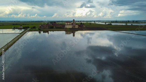Photos Abbey church Santa Maria di Lucedio, Trino, Vercelli Piedmont, Italy from the dr