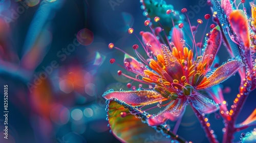 The vibrant colors of the flora and fauna portray the diverse range of quantum states.