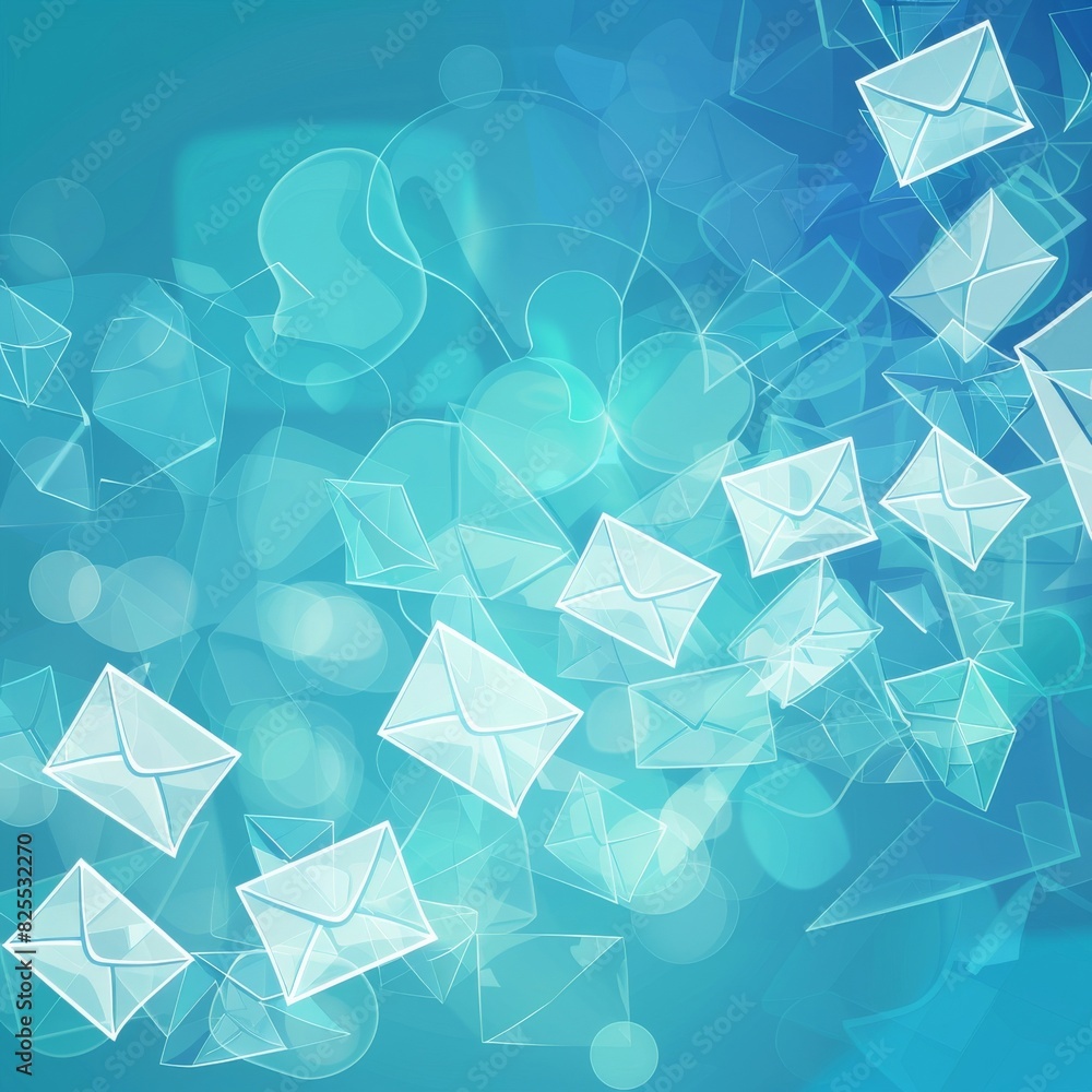 Naklejka premium Envelope background. Mail background. Minimalist styled composition, correspondence concept.