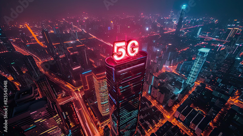 A 5G network providing lightning-fast internet
