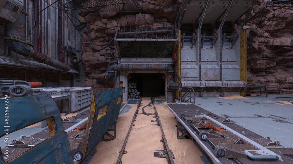 作業通路　3DCGレンダリング