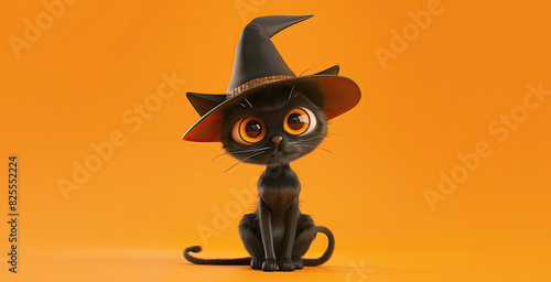 Cute Cartoon Halloween Blac...